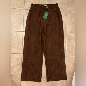 HALARA Women's Wide Leg Brown Pants